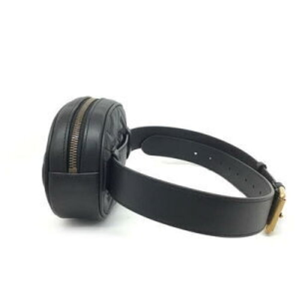 Starts Gucci GG Marmont Leather Belt Bag Waist Black - Picture 4 of 8